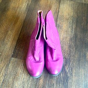 Frye girls sz 3 pink/purple cowgirl boots